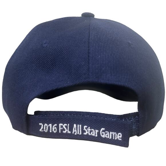 2016 FSL All Star Game Baseball Cap Fort Myers Miracle Fitted Hat Navy Blue Gray - Picture 4 of 7